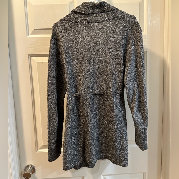 Motherhood Maternity Gray Long Belted Sweater - Picture 4 of 4